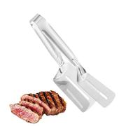 Grillzange & Grillschaufel Aus Edelstahl - Langstieliger Pfannenwender Mit Antihaftbeschichtung, Vielseitige Kochzange Für Fisch, Steak, Hamburger, Pizza & Pfannkuchen | Ideal Für Grill & Küche