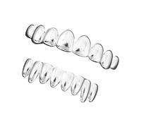 Grillzs dentaires amovibles en laiton pour rappeurs, Halloween, événements et clubs, décorations de dents élégantes, hip-hop pour hommes et femmes, taille unique, Comme décrit, Comme décrit.