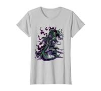 Grim Reaper Angel of Death Tondeuse à Dents T-Shirt, Femme, Argent, L