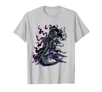 Grim Reaper Angel of Death Tondeuse à Dents T-Shirt, Homme, Argent, L