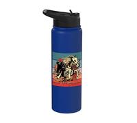 Grim Reaper cheval squelettique dark fantasy art gothique Stainless Steel Insulated Water Bottle