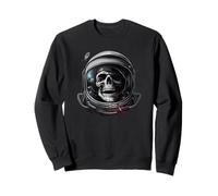 Grim Reaper Inside Casque d'astronaute Tête de Mort Sweatshirt