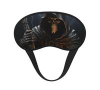 Grim-Reaper Masque de sommeil pour les yeux pour les personnes dormant sur le côté, masque occultant pour homme et femme, masque de sommeil sans pression, doux, respirant, confortable pour dormir la