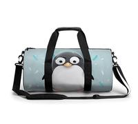 Grim Reaper Petit sac de sport de voyage avec compartiment pour homme et femme, Adorable pingouin., 17.7in/9in/9in