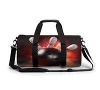 Grim Reaper Petit sac de sport de voyage avec compartiment pour homme et femme, Boule de bowling, 17.7in/9in/9in