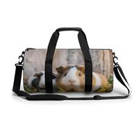 Grim Reaper Petit sac de sport de voyage avec compartiment pour homme et femme, Guineapig mignon, 17.7in/9in/9in