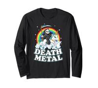 Grim Reaper Riding Unicorn | Death Metal Pastel Goth Manche Longue