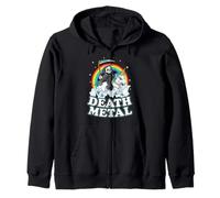 Grim Reaper Riding Unicorn | Death Metal Pastel Goth Sweat à Capuche