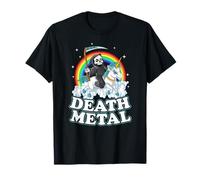 Grim Reaper Riding Unicorn | Death Metal Pastel Goth T-Shirt