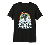 Grim Reaper Riding Unicorn | Death Metal Pastel Goth T-Shirt Haut de Gamme
