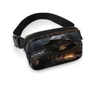 Grim Reaper Sac banane avec sangle réglable pour sports de plein air randonnée