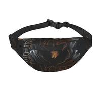 Grim-Reaper Sac banane imperméable avec 3 poches zippées pour course à pied et voyage, noir, taille unique, tendance, noir, taille unique, mode, Noir , Taille unique, Mode