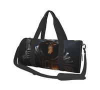 Grim-Reaper - Sac de voyage rond pliable pour le week-end, le week-end, le sport, la gym, noir, taille unique, Noir , Taille unique