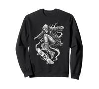 Grim Reaper Skater Dead Drop Gothic Sweatshirt