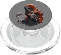 Grim Reaper Squelette Gothique Jouant Violon Musique Halloween PopSockets PopGrip pour MagSafe