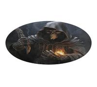 Grim Reaper Tapis de bain doux et absorbant antidérapant pour chambre à coucher, salon, décoration d'intérieur - 80 x 80 cm