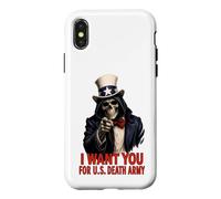 Grim Reaper USA Funny Vintage 4th Juillet Retro Veteran Coque pour iPhone X/XS