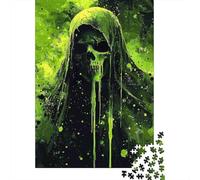 Grim Reaper Vert Puzzle 1000 Pièces Adultes intéressant Puzzles 1000 Pièces Jeu De Team Building Décor À La Maison 38x26cm/1000pcs