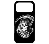 Grim Reaper x Scythe x Spooky Death Reaper Blackwork Coque pour iPhone 17 Pro Max