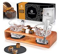 Grimm & Brothers Lot de 2 verres à whisky - Pierres à whisky - Cadeau pour homme - Verres à whisky - Set de verres