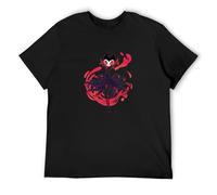 Grimm Hollow Knight Men T-Shirt Printed Camiseta Black Tee Top S