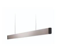 Grimmeisen Licht Onyxx Linea Pro Stylecover Métal Pendelleuchte, argent mat, embout noir