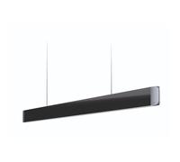 Grimmeisen Licht Onyxx Linea Pro Stylecover Verre Acrylique Pendelleuchte, noir brillant, embout argent