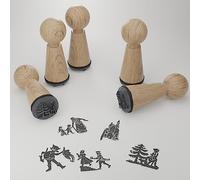 Grimms Set de tampons pour cartes, scrapbooking et décorations