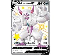 Grimmsnarl V SV116/SV122 Shiny Rare Pokemon Card (Shining Fates) + TitanCards® Toploader