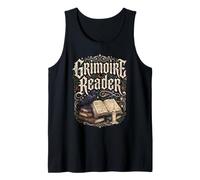 Grimoire Lecteur Witchy Halloween Occulte Goth Débardeur