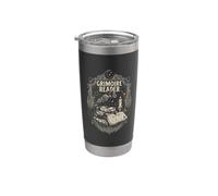 Grimoire Lecteur Witchy Halloween Occulte Goth Gobelet isotherme en acier inoxydable double paroi