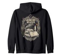 Grimoire Lecteur Witchy Halloween Occulte Goth Sweat à Capuche
