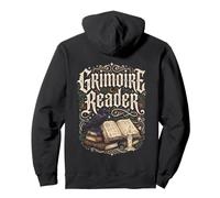 Grimoire Lecteur Witchy Halloween Occulte Goth Sweat à Capuche