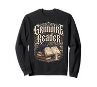 Grimoire Lecteur Witchy Halloween Occulte Goth Sweatshirt