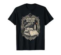 Grimoire Lecteur Witchy Halloween Occulte Goth T-Shirt