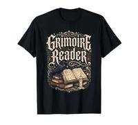 Grimoire Lecteur Witchy Halloween Occulte Goth T-Shirt Graphique avec Valeur