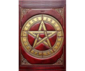 Grimoire Pentacle: grimoire vierge | grimoire de sorciere | sorcellerie | carnet secret | oracle | wicca | esoterisme | carnet de notes | journal intime adulte | magic book | grimoire vièrge