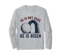 Grimpeur Amusant « He is Not Here He is Risen » Manche Longue