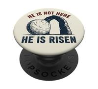 Grimpeur Amusant « He is Not Here He is Risen » PopSockets PopGrip Adhésif