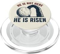 Grimpeur Amusant « He is Not Here He is Risen » PopSockets PopGrip pour MagSafe