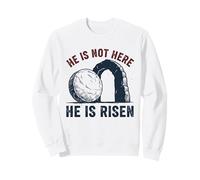 Grimpeur Amusant « He is Not Here He is Risen » Sweatshirt