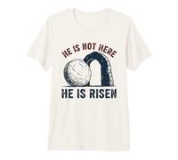 Grimpeur Amusant « He is Not Here He is Risen » T-Shirt Haut de Gamme