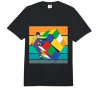 Grimpeur Cube coloré Puzzle Escalade Aventure problèmes Art Comfort Colors Adult Heavyweight T-Shirt