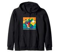 Grimpeur Cube coloré Puzzle Escalade Aventure problèmes Art Sweat à Capuche