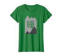 Grimpeur de Motivation « No Ones Coming to Save You » T-Shirt, Femme, Vert Kelly, M