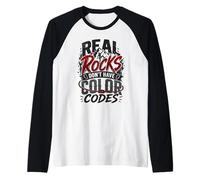 Grimpeur d'escalade en Plein air Real Rocks sans Code Couleur Manche Raglan