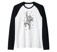 Grimpeur grimpeur Mural d'intérieur Gorilla Funny Climbers Manche Raglan