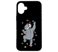 Grimpeur Mural d'intérieur Koala grimpeur Amusant Coque pour iPhone 16 Plus
