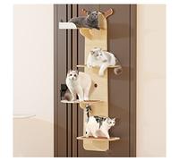Grimpeur pour chat, tour à chat suspendue à la porte, niche à plusieurs niveaux, tour d'arbre à chat, tour d'arbre à chat, planche d'étagère nuage, pour intérieur et maison