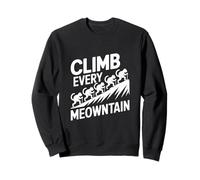 Grimpez Tous Les Amoureux des Chats Meowntain Sweatshirt